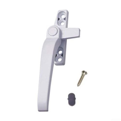 Metallflügel für Fenstergriff mit Schloss Rostbeständige Zinklegierung Ersatzgriff für Türen und Fenster (Weiß Links) von zeroupshop