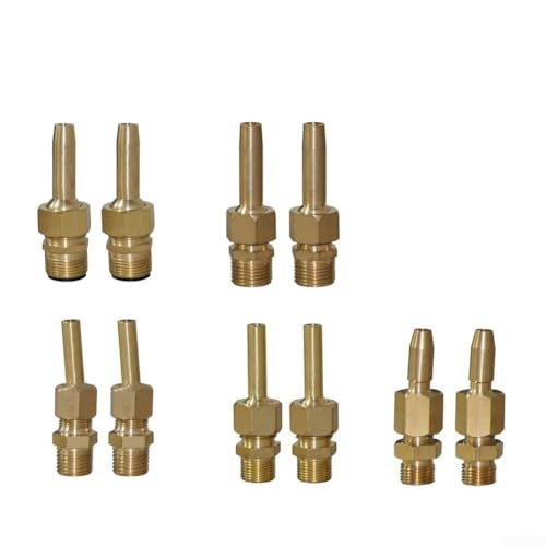 Pool Spa Deckdüsen mit einstellbarem Durchfluss Messing-Konstruktion, 2 Stück für einfachen Aufbau und atemberaubende Wasserspiele (3/8) von zeroupshop