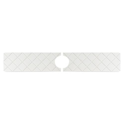 Praktische Kieselgur Wasserhahnmatte für sichere und saubere Spülenräume (weiß, 60 x 10 cm) von zeroupshop