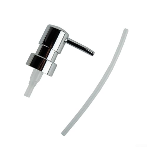 Rundkopfpumpe für Bade- und Waschmittel, aus ABS-Material (Silber) von zeroupshop