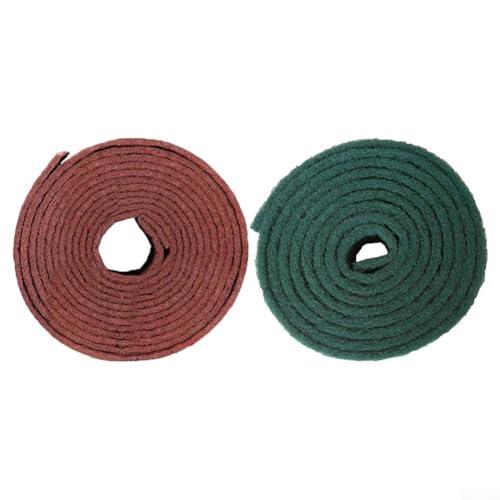 Schmirgelschwamm Scheuerschwamm für alle Ihre Küchenreinigungsaufgaben für Geschirr und Herd (grün, 5,7 m x 7 cm) von zeroupshop