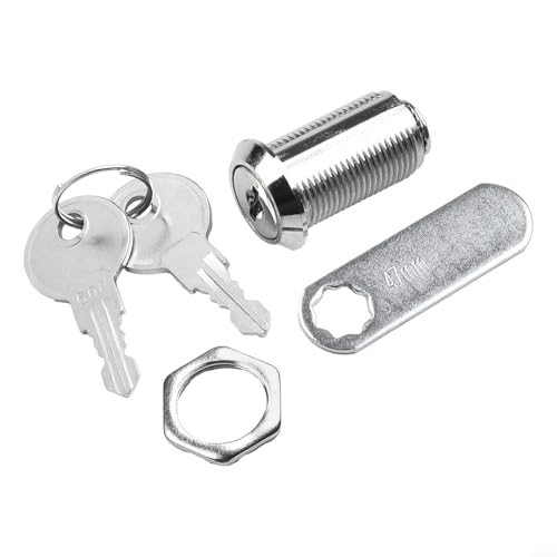 Schrank-/Schubladenschloss mit 2 Schlüsseln, Metalllegierung, für Schließfächer und Werkzeugschränke, erhältlich in 16 mm, 20 mm, 25 mm, 30 mm (30 mm) von zeroupshop