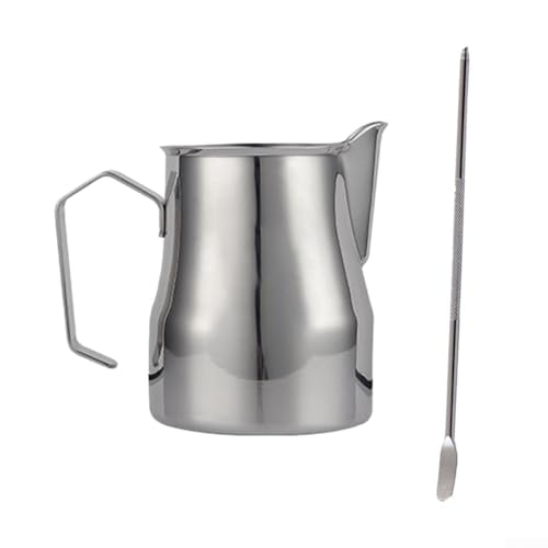 Stilvoller 450 ml Milchaufschäumkrug für professionelle Baristas und Heimanwender gleichermaßen (echte Farbe) von zeroupshop