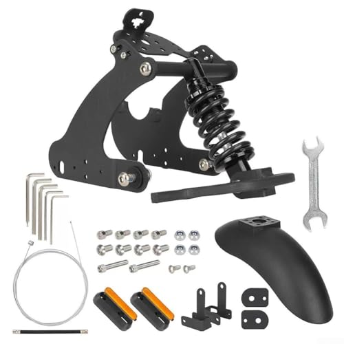 Stoßdämpfer hinten kompatibel mit Niu KQI2 und KQI3 Scootern erleben verbesserten Komfort (schwarz) von zeroupshop