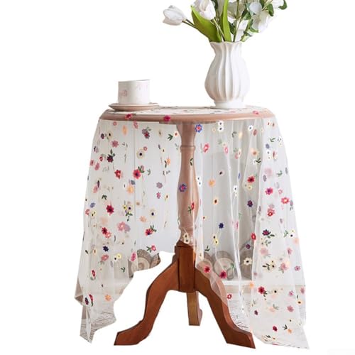 Tischdecke mit floralem Spitzenmuster, um die Ästhetik Ihres kulinarischen Erlebnisses zu verbessern (150 x 100) von zeroupshop