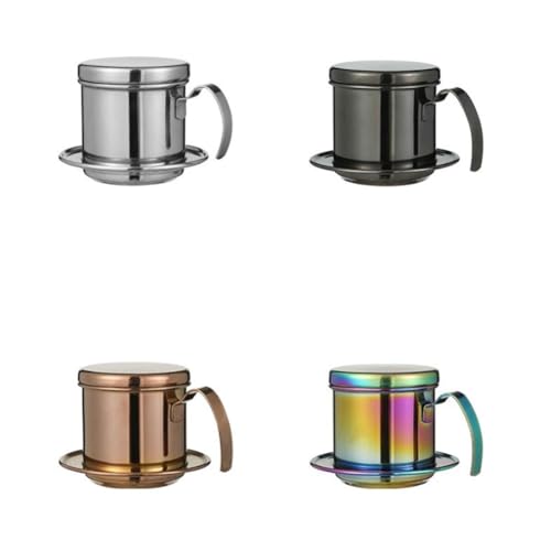 Vietnamesischer Kaffeefiltertopf aus 304 Edelstahl, reine Geschmacksextraktion () von zeroupshop