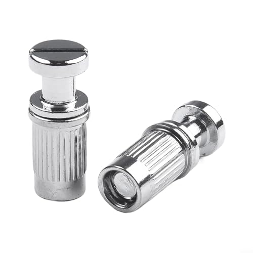 Zeroupshop 2 Stück E-Gitarren-Steg-Saitenhalter Befestigungsbolzen Anker M8 Gewinde für LP Style Gitarrenteile Ersatz Hardware Metall (Silber) von zeroupshop