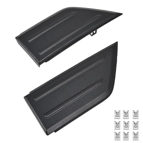 Zeroupshop 2 Stück Frontstoßstangengitter Abdeckkappen Einsätze für Ford F150 2021–2023 ABS Schwarz ML3Z-17E810-AA direkter Ersatz von zeroupshop
