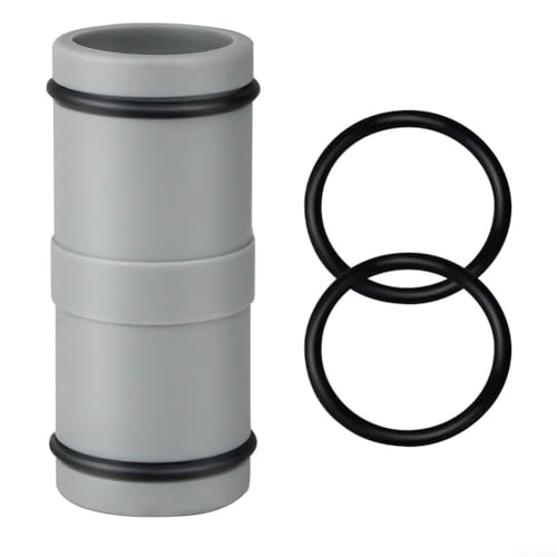 Zeroupshop 32 mm Schwimmbad-Schlauchverbinder oberirdische Pool-Rohrverschraubung mit Gummi-O-Ring Leckschutzsystem zur Wasserdurchflusskontrolle (1 Stück) von zeroupshop