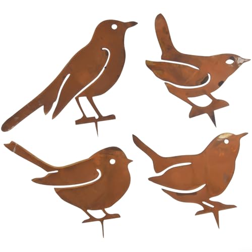 Zeroupshop 4 Stück Garten Metall Vogel Stakes Dekorative Outdoor Silhouetten Hof Kunst Ornamente Teich Terrasse Rasen Skulpturen Wetterfest Zeroupshop 4 Stück Garten Metall Vogel Stakes Dekorative Outdoor Silhouetten Hof Kunst Ornamente Teich Terrasse Rasen Skulpturen Wetterfest von zeroupshop