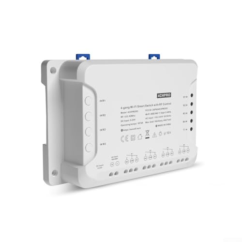 Zeroupshop 4CH PRO R3 Smart WiFi Switch 4-Gang Remote Control Module Network Control System With RF 433MHz For IFTTT Smart Home Automation Zeroupshop 4CH PRO R3 Smart WiFi Switch 4-Gang Remote Control Module Network Control System With RF 433MHz For IFTTT Smart Home Automation von zeroupshop