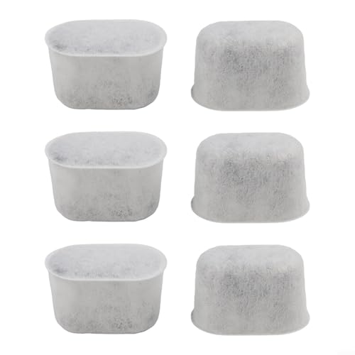 Zeroupshop Aktivkohle-Wasserfilter-Ersatz für Espresso-Kaffeemaschine für ES601, ES655, ES701, entfernt Verunreinigungen und Kalk, um den Kaffeegeschmack zu verbessern (6 Stück) von zeroupshop