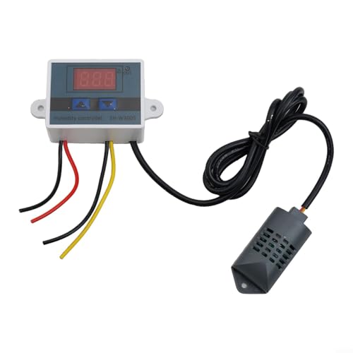 Zeroupshop Digitaler Luftfeuchtigkeitsregler, Hygrostat, Hygrometer, gesteuerter Schalter, mit Sensor, automatischer Luftbefeuchter-Kontrollschalter (220 V) von zeroupshop