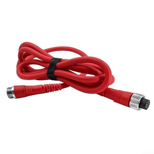 Zeroupshop Doppelstecker Elektrische Angelrolle Stromkabel für DAIWA; für ECOODA; 2 Löcher Metallkontakt sauerstofffreier Kupferkern PVC rot (0,45 Meter) von zeroupshop