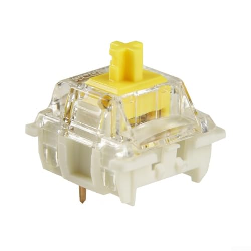 Zeroupshop G-PRO Lineare mechanische Tastaturschalter, 3-polig, vorgeschmiert, für Cherry MX-Tastaturen, Gelb, 35 Stück Zeroupshop G-PRO Lineare mechanische Tastaturschalter, 3-polig, vorgeschmiert, für Cherry MX-Tastaturen, Gelb, 35 Stück von zeroupshop