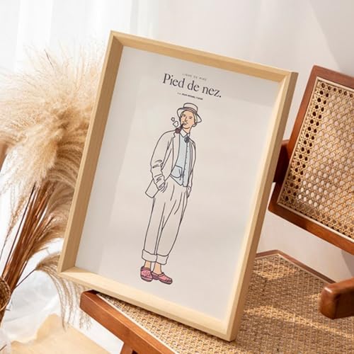 Zeroupshop Holz-Bilderrahmen für A4-Größe, 21 x 29,7 cm, Foto-Display-Ständer, Wandhalterung, Kunstwerk, Heimbüro, Dekoration, natürliche Holzmaserung, Tisch-Schreibtisch-Display (Original-Holzfarbe) Zeroupshop Holz-Bilderrahmen für A4-Größe, 21 x 29,7 cm, Foto-Display-Ständer, Wandhalterung, Kunstwerk, Heimbüro, Dekoration, natürliche Holzmaserung, Tisch-Schreibtisch-Display (Original-Holzfarbe) von zeroupshop