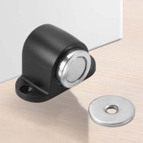 Zeroupshop Magnetischer Türstopper mit unsichtbarer Bodenhalterung und starkem Halt für Glas-Badezimmer- oder Bürotüren, Zinklegierung, Antikollisions-Design, Schwarz, 2 Stück Zeroupshop Magnetischer Türstopper mit unsichtbarer Bodenhalterung und starkem Halt für Glas-Badezimmer- oder Bürotüren, Zinklegierung, Antikollisions-Design, Schwarz, 2 Stück von zeroupshop
