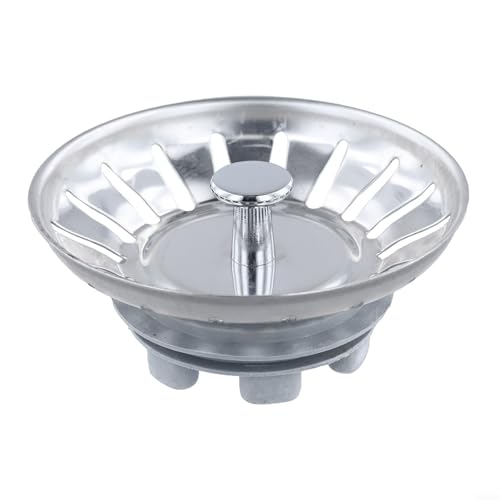 Zeroupshop McAlpine Profi Küchenspüle Korb Sieb Abflusssystem mit Gummidichtung Edelstahl Ablaufverbinder von zeroupshop