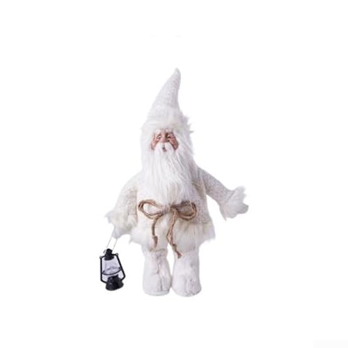 Zeroupshop Saisonale dekorative Puppen-Ornament für Weihnachten, geeignet für Kaminsims und Tischplatten im Wohnzimmer, Stoffmaterial, 50 cm, Weiß Zeroupshop Saisonale dekorative Puppen-Ornament für Weihnachten, geeignet für Kaminsims und Tischplatten im Wohnzimmer, Stoffmaterial, 50 cm, Weiß von zeroupshop