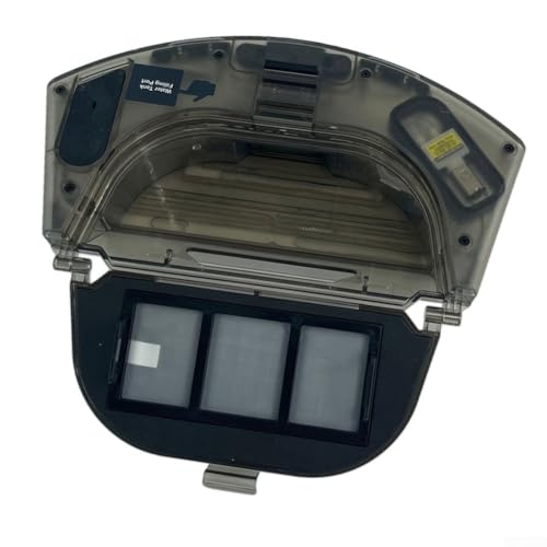 Zeroupshop Staubsaugerteile Wassertank für HONITURE für Q6 Pro Saugroboter 2-in-1 Staubbehälter Wischmopp Tankaufsatz mit Filterbox (Schwarz) von zeroupshop