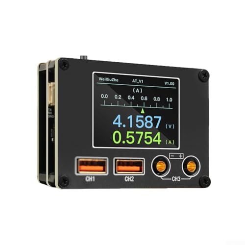 Zeroupshop Stromzähler Wartungsspannung Laden Dual-Pass Test Multimeter für Android Motherboard Fehleranalyse 0-36V 0-8A von zeroupshop
