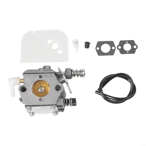 Zeroupshop Vergaser-Kit für 009 010 011 012 Kettensägen mit Luftfilter Kraftstofffilter kompatibel mit C1S-S1D WT-21 7-teilig von zeroupshop