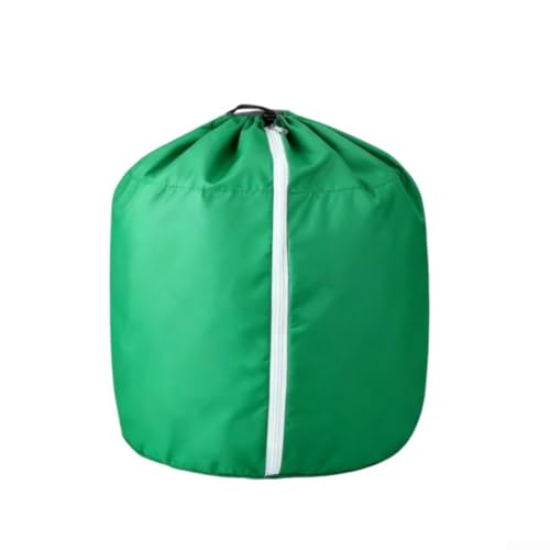 Zeroupshop Winter-Pflanzenschutztasche mit Kordelzug und Reißverschluss, Anti-Frost-Oxford-Tuchabdeckung für Topfpflanzen, Sträucher und kleine Bäume, wiederverwendbare Garten-Frostdecke, Grün (65 x von zeroupshop