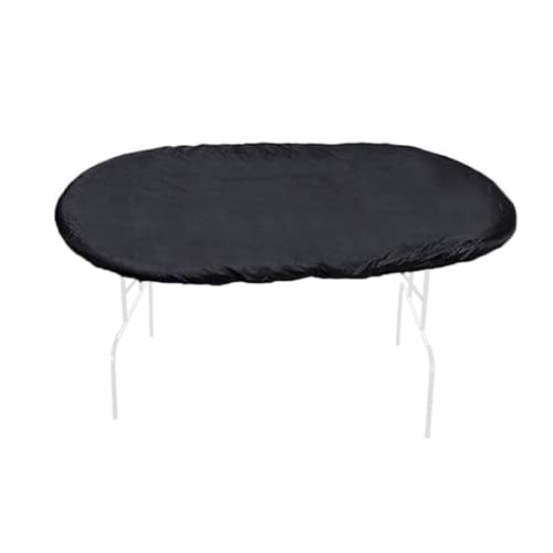 Zuverlässige Pokertisch-Abdeckung, wasserdicht, 210D-Oxford-Gewebe, für ovale Tische mit sicherem Design (schwarz) von zeroupshop