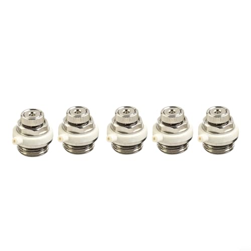 zeroupshop 1/2/3/5 Stück 1/2" Heizkörper Entlüftungsventil für BSP Automatische Entlüftung Automatische Abschaltung Selbstentlüftendes Heizkörperventil (5pcs) von zeroupshop