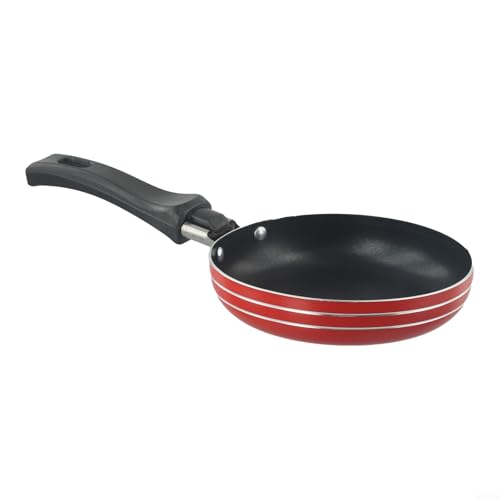 zeroupshop Edelstahl-Kochgeschirr-Bratpfanne, Mini-Induktionskochfeld, Omelett-Pfanne, zum Braten einzelner Portionen von Eiern, Crêpes (12 cm) von zeroupshop