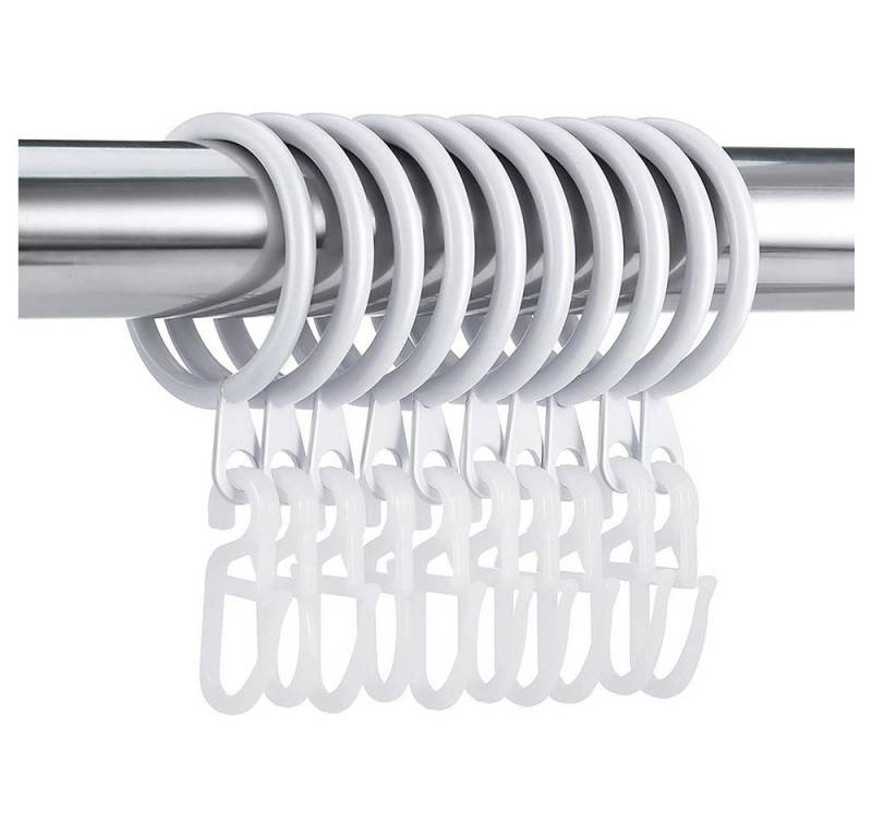 zggzerg Gardinenring 50 Stück Metall Vorhangringe und 60 Kunststoff Gardinenhaken, 30mm zggzerg Gardinenring 50 Stück Metall Vorhangringe und 60 Kunststoff Gardinenhaken, 30mm von zggzerg