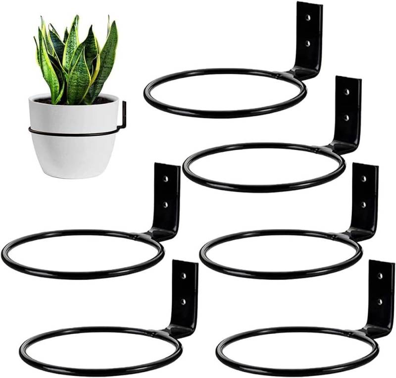 zggzerg Blumentopf Zggzerg 6 Stück 18cm Blumentopfhalter Wand von zggzerg