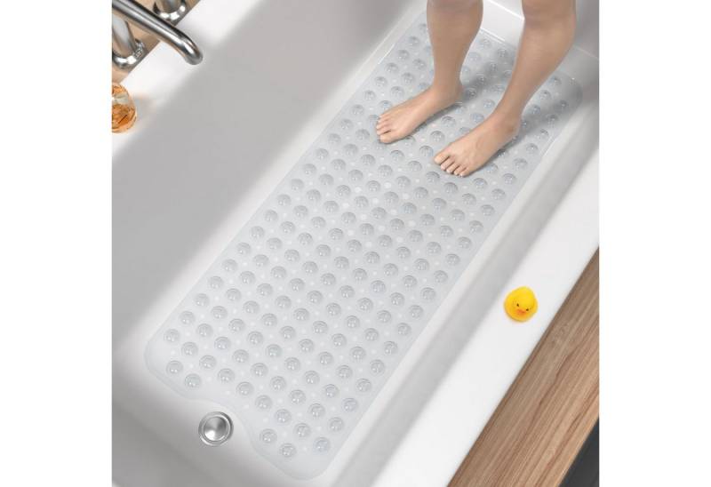 zggzerg Duschmatte Anti-Rutsch-Badematte, 101 x 40 cm, extra lang. von zggzerg