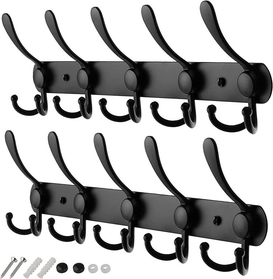 zggzerg Hutablage GlazieVault Garderobenhaken für Wand mit Edelstahl Garderobe (2-Pack) von zggzerg