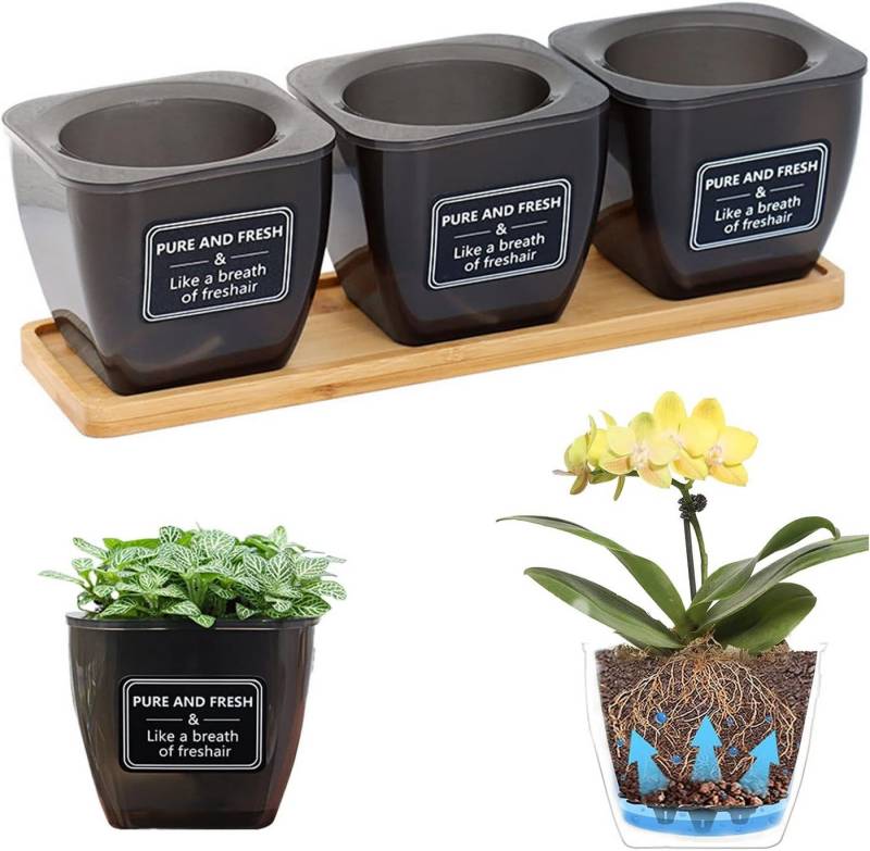 zggzerg Kräutertopf Kräutertopf Selbstbewässerung,3-Teilig Kräutertopf zggzerg Kräutertopf Kräutertopf Selbstbewässerung,3-Teilig Kräutertopf von zggzerg