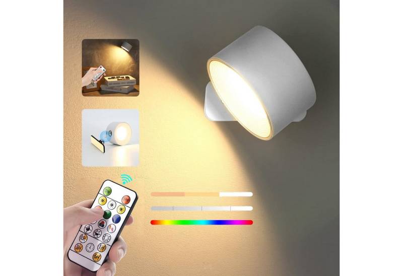 zggzerg LED Wandstrahler Wandleuchte LED Wandleuchte Innen Akku Dimmbar Wandlampe, Badezimmer Wandstrahler/Wandlampe/Wandbeleuchtung zggzerg LED Wandstrahler Wandleuchte LED Wandleuchte Innen Akku Dimmbar Wandlampe, Badezimmer Wandstrahler/Wandlampe/Wandbeleuchtung von zggzerg