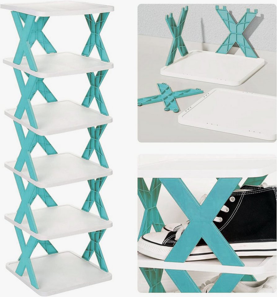 zggzerg Schuhregal Zggzerg Folding Shoe Racks,Convenient Shoe Rack Without Installation von zggzerg