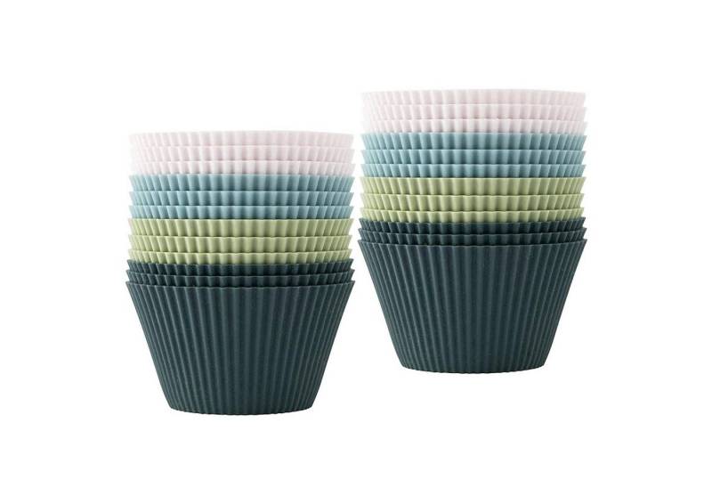 zggzerg Silikonform Cupcake-Formen, Backformen aus Silikon Muffinform Silikonformen, (24-tlg), Antihaftwirkung von zggzerg