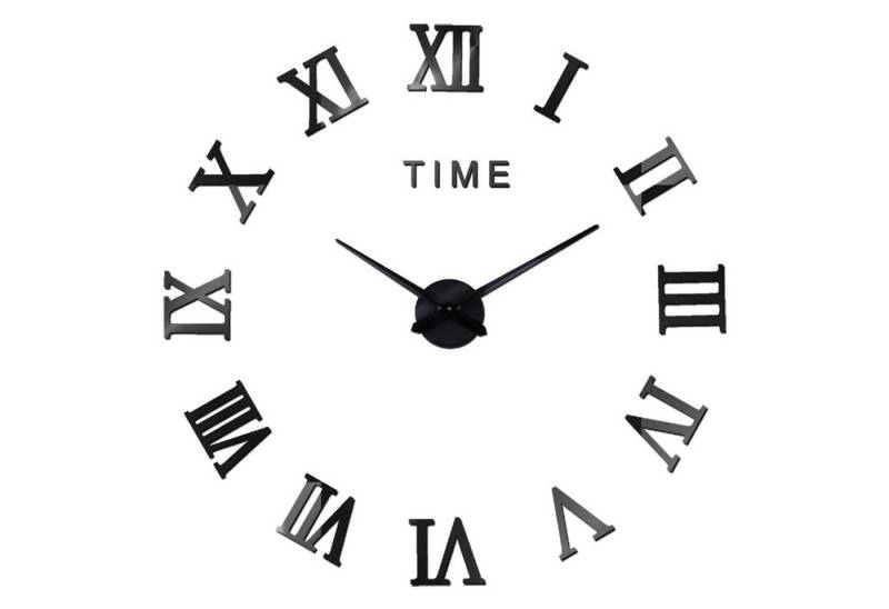 zggzerg Wanduhr Rahmenlose 3D DIY Wanduhr XXL Stumm Spiegel Aufkleber Home Dekoration von zggzerg
