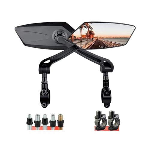 zhaichuhuozuiduo Motorrad-Rückspiegel Für Ben&da Chinchilla 300, 450, LFS700, LFC BD400, BD500, Verstellbare Seitenspiegel, Zubehör(Style B) von zhaichuhuozuiduo