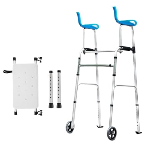 Faltbarer Rollator Klappbarer Gehhilfe for Senioren, Gehhilfe for Erwachsene mit Rädern, aufrechte Gehhilfe mit Sitz, leichte Mobilitätsgehhilfe for erwachsene ältere Menschen Tragbarer Gehwagen für S von zhangrui1888
