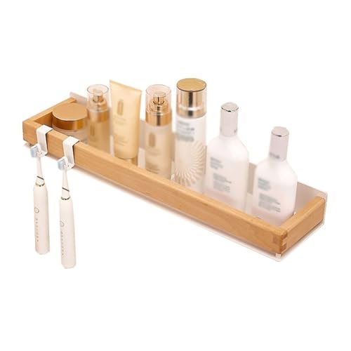 zhangrui1888 Duschablage Duschregal for die Innendekoration der Dusche im Badezimmer, rechteckiger Dusch-Organizer zur Wandmontage mit Holzgeländer und Zahnbürstenhalter Handtuchhalter(Natural,50cm) zhangrui1888 Duschablage Duschregal for die Innendekoration der Dusche im Badezimmer, rechteckiger Dusch-Organizer zur Wandmontage mit Holzgeländer und Zahnbürstenhalter Handtuchhalter(Natural,50cm) von zhangrui1888