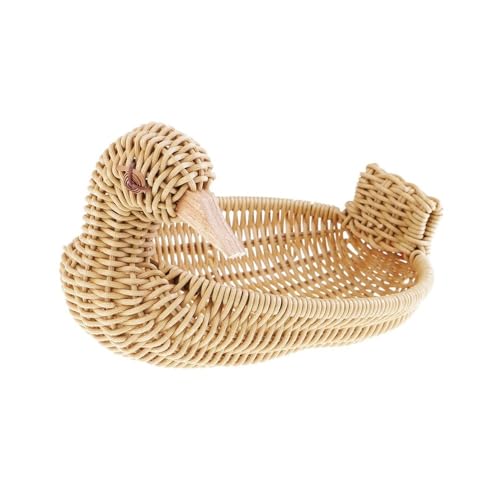 zhangrui1888 Obstkorb Kunststoffkorb Imitation Rattan Ente Typ Korb Kunsthandwerk Display Korb Obstkorb-Schale zhangrui1888 Obstkorb Kunststoffkorb Imitation Rattan Ente Typ Korb Kunsthandwerk Display Korb Obstkorb-Schale von zhangrui1888