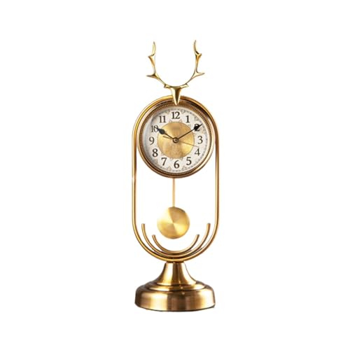 zhangrui1888 Tischuhren Hause Metall Schreibtisch Uhr Licht Luxus Mode Tisch Uhr Ornament for Schlafzimmer Wohnzimmer Büro Vintage Schreibtischuhr zhangrui1888 Tischuhren Hause Metall Schreibtisch Uhr Licht Luxus Mode Tisch Uhr Ornament for Schlafzimmer Wohnzimmer Büro Vintage Schreibtischuhr von zhangrui1888
