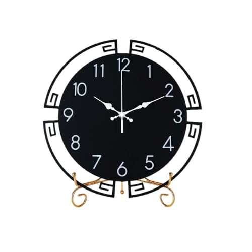 zhangrui1888 Tischuhren Schreibtischuhr im chinesischen Stil Tischuhren Metall Schreibtischuhr einfache Desktop-Uhr Wohnzimmer Home Art Desktop-Dekoration Vintage Schreibtischuhr(Groß) von zhangrui1888