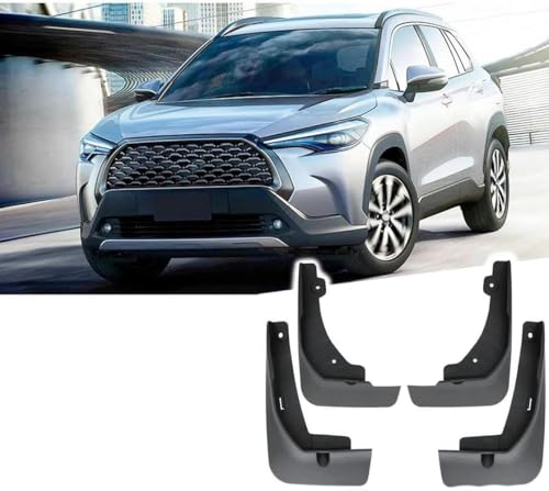 zhangttt 4-Piece Car Mud Flaps Set Für Corolla Cross 2020 2021 - Front/Rear Splash Guards, No-Drill All-Weather Mudguards with Mounting Screws zhangttt 4-Piece Car Mud Flaps Set Für Corolla Cross 2020 2021 - Front/Rear Splash Guards, No-Drill All-Weather Mudguards with Mounting Screws von zhangttt