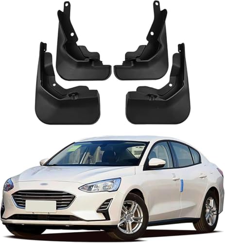 zhangttt 4-Piece Car Mud Flaps Set Für Ford Focus Saloon 2018-2020 - Front/Rear Splash Guards, No-Drill All-Weather Mudguards with Mounting Screws zhangttt 4-Piece Car Mud Flaps Set Für Ford Focus Saloon 2018-2020 - Front/Rear Splash Guards, No-Drill All-Weather Mudguards with Mounting Screws von zhangttt