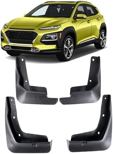 zhangttt 4-Piece Car Mud Flaps Set Für Hyundai Kona 2018-2023 - Front/Rear Splash Guards, No-Drill All-Weather Mudguards with Mounting Screws von zhangttt