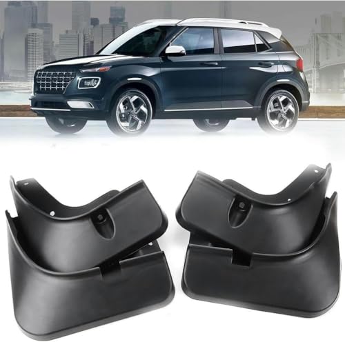 zhangttt 4-Piece Car Mud Flaps Set Für Hyundai Venue QX 2019 2020 2021 2022 2023 - Front/Rear Splash Guards, No-Drill All-Weather Mudguards with Mounting Screws zhangttt 4-Piece Car Mud Flaps Set Für Hyundai Venue QX 2019 2020 2021 2022 2023 - Front/Rear Splash Guards, No-Drill All-Weather Mudguards with Mounting Screws von zhangttt