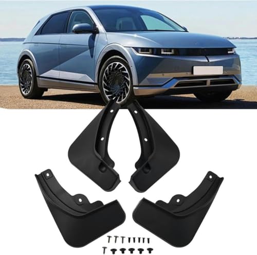 zhangttt 4-Piece Car Mud Flaps Set Für Ioniq 5 2020 2021 2022 2023 - Front/Rear Splash Guards, No-Drill All-Weather Mudguards with Mounting Screws zhangttt 4-Piece Car Mud Flaps Set Für Ioniq 5 2020 2021 2022 2023 - Front/Rear Splash Guards, No-Drill All-Weather Mudguards with Mounting Screws von zhangttt